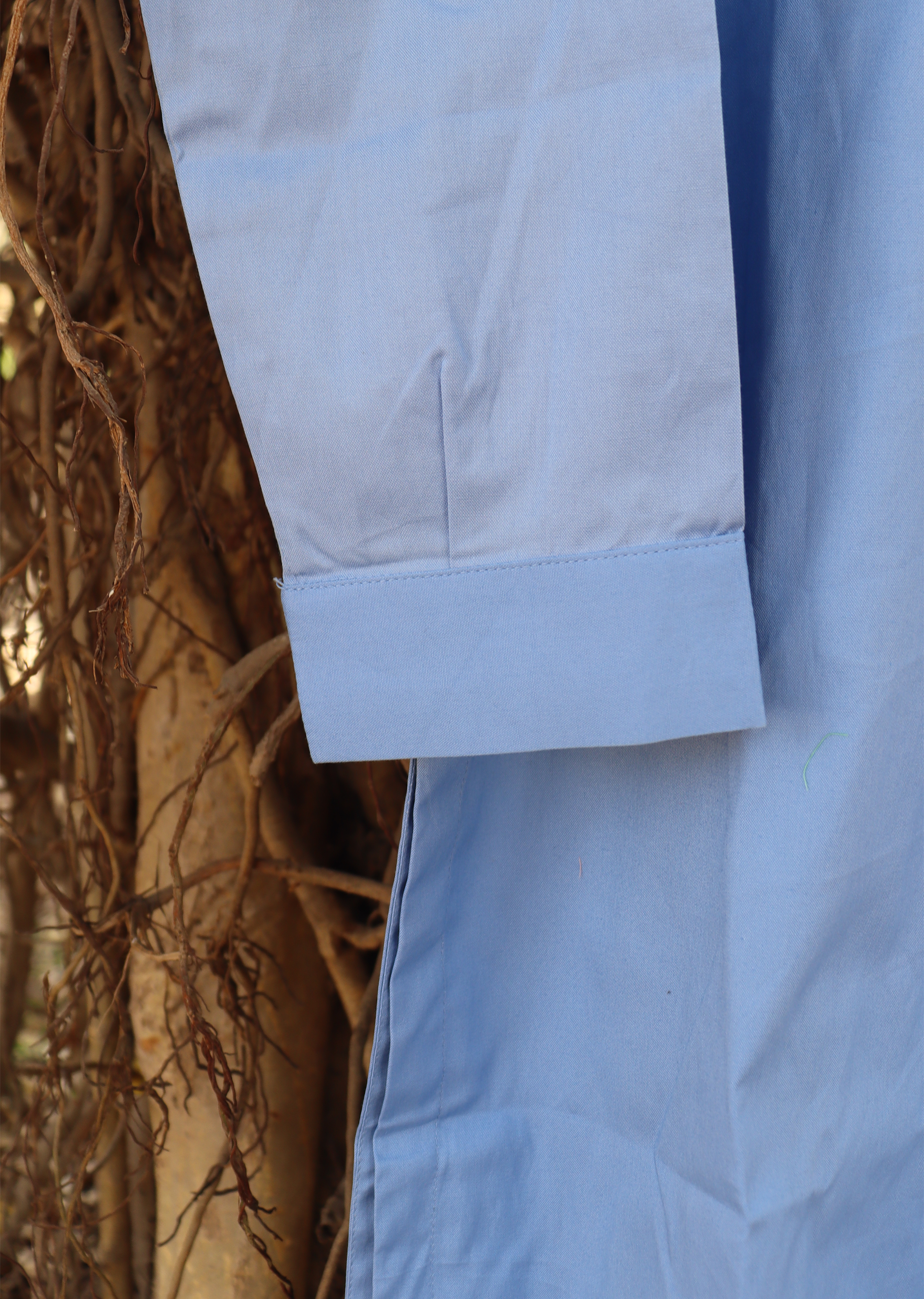 NZSC-1503 Stiched 2 Piece light blue Co Ord Set Cotton