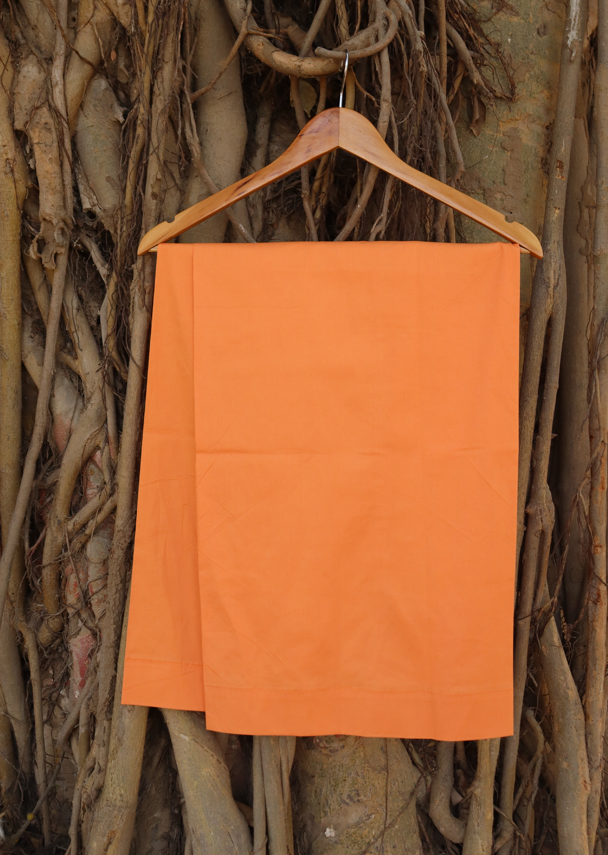 NZSC-1506  Stiched 2 Piece orange Co Ord Set Cotton