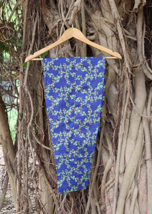 NZSC-615 3 Piece Blue Vine Co Ord Set Lawn
